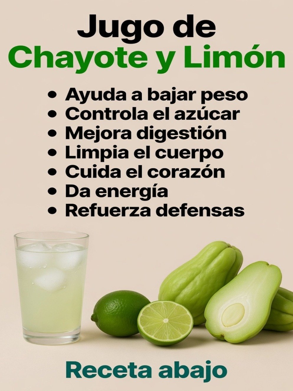 ¡El Secreto que Tu Cuerpo Estaba Esperando! Descubre Cómo Este Jugo de Chayote y Limón Puede Revolucionar Tu Energía y Salud HOY Mismo