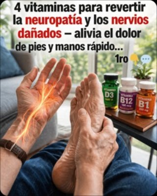 ¡No Más Dolor! 4 Vitaminas Esenciales que Tus Nervios Necesitan URGENTE para Aliviar la Neuropatía en Manos y Pies