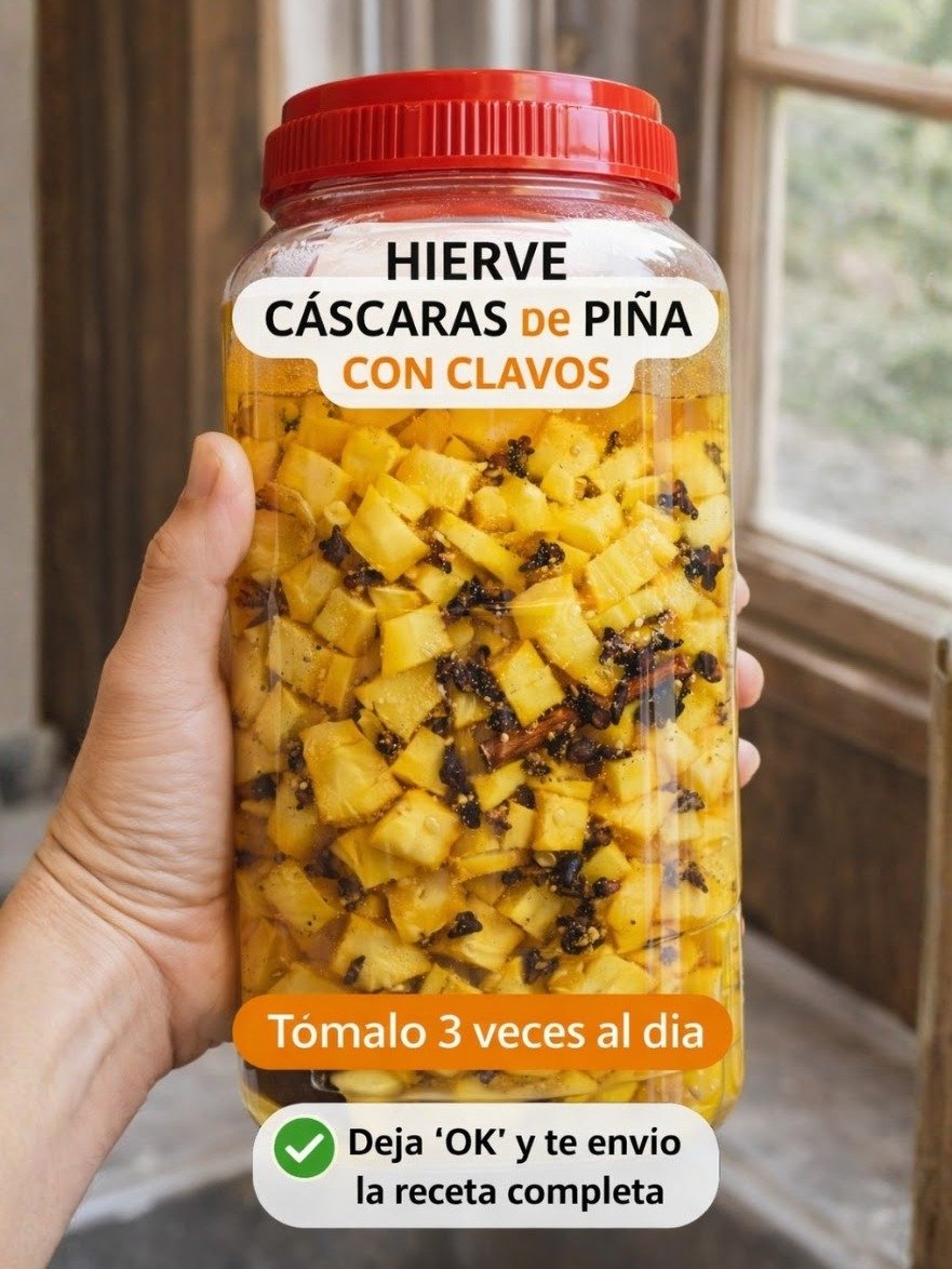 ¡El Secreto Oculto de la Piña que NADIE Te Cuenta! Transforma tus Cáscaras en una Bebida Diaria Viral con Clavo