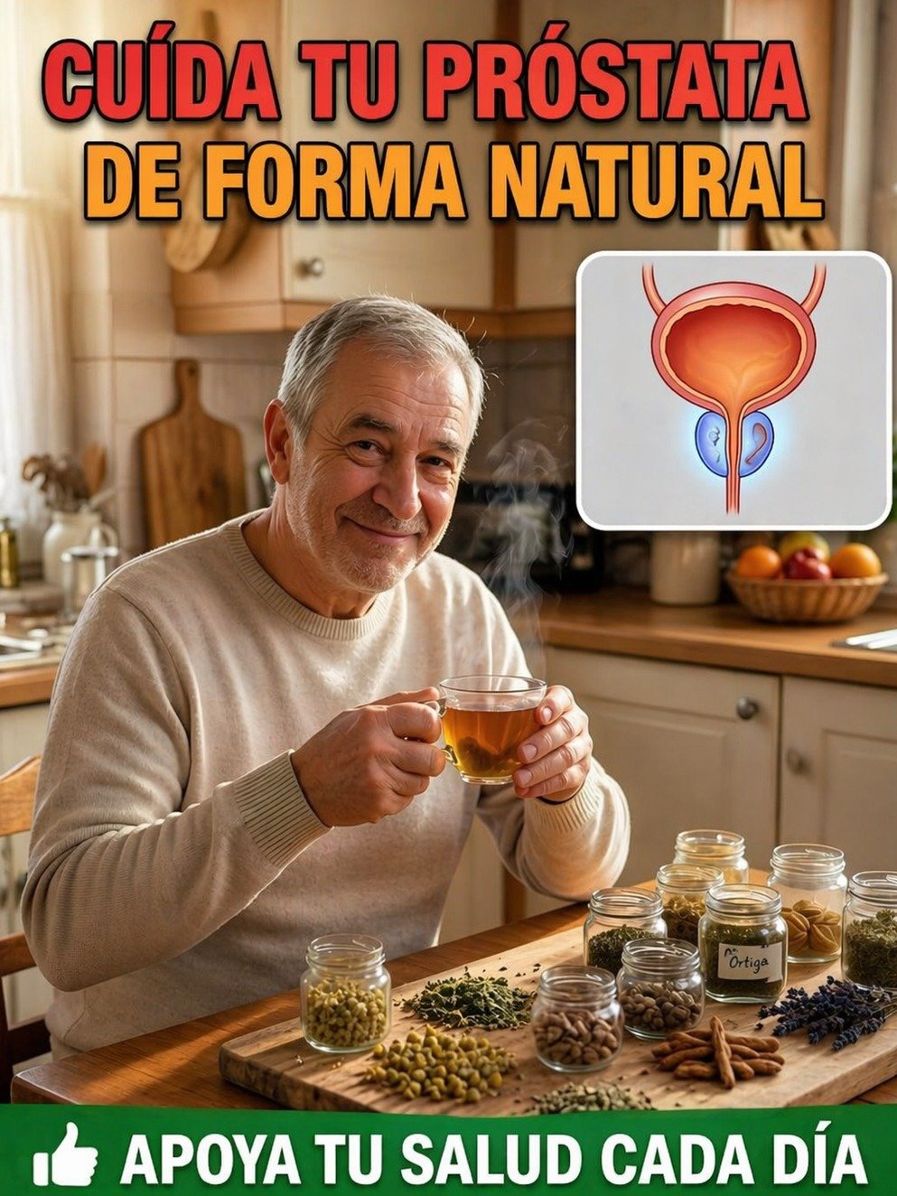 ¡No te lo vas a creer! Esta bebida natural de 5 ingredientes TRANSFORMARÁ tu vejiga y próstata en días (El SECRETO que NO te cuentan)
