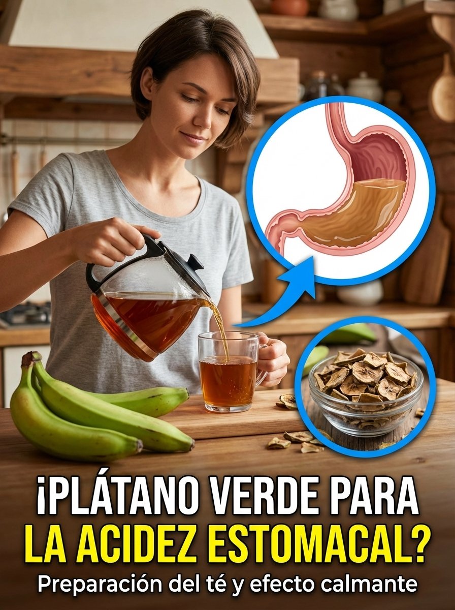 ¡Adiós Ardor! El Remedio SECRETO con Plátano Verde que Tu Estómago NECESITA (¡Resultados Inmediatos!)