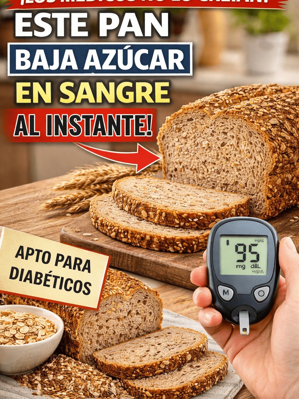 ¡ALERTA! Si tienes más de 45, ESTOS 8 Panes PODRÍAN Cambiar tu Energía y Azúcar para Siempre (El #1 Te Sorprenderá)