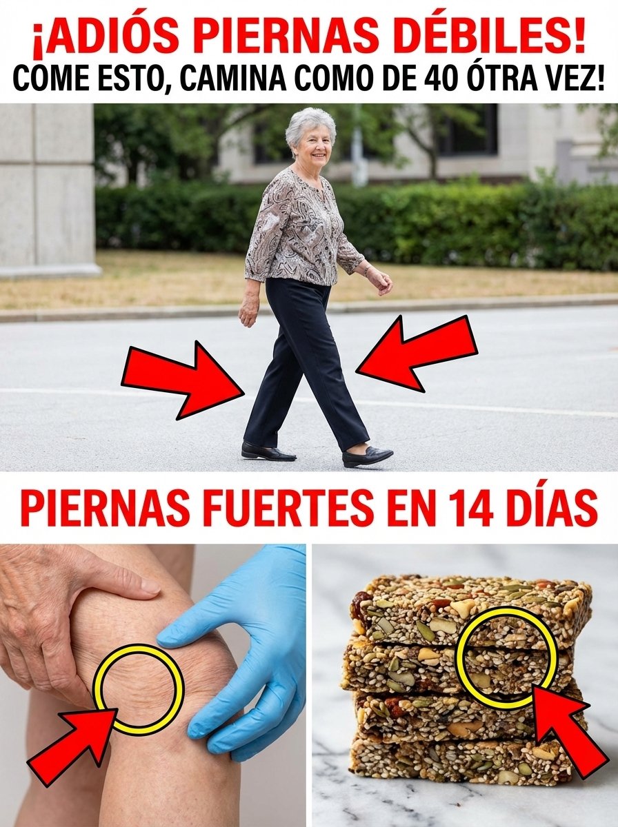 ¡Alerta Roja! Si tus piernas te fallan, este alimento SECRETO (avalado por un cirujano) te devolverá la fuerza y la libertad que creías perdidas para siempre