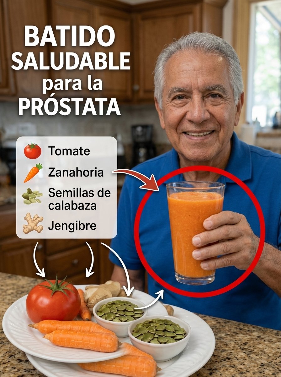 ¡ALERTA HOMBRE! Este Batido Secreto TRANSFORMARÁ Tu Próstata (Y Tu Vida) en Días: ¿Te Atreves a Probarlo?
