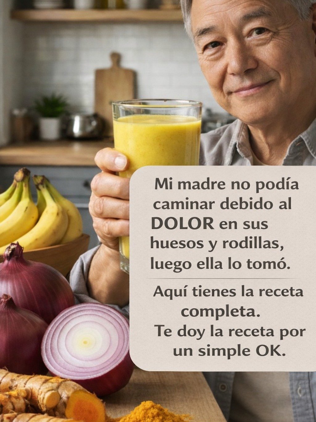 ¡Adiós al Dolor Articular! Descubre el TRÍO SECRETO de Banana, Cebolla y Cúrcuma que tus Huesos y Articulaciones Necesitan (¡No te lo pierdas!)