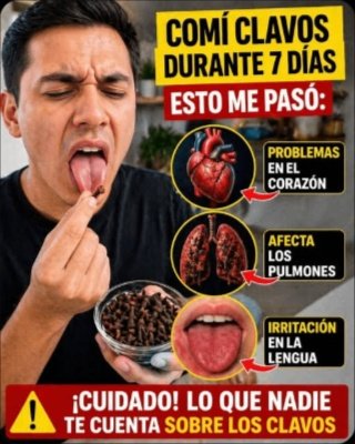 ¡Detente! Masticar Clavo 7 Días Seguidos: ¿Solución Mágica o Un Peligro Silencioso para Tu Boca y Estómago?
