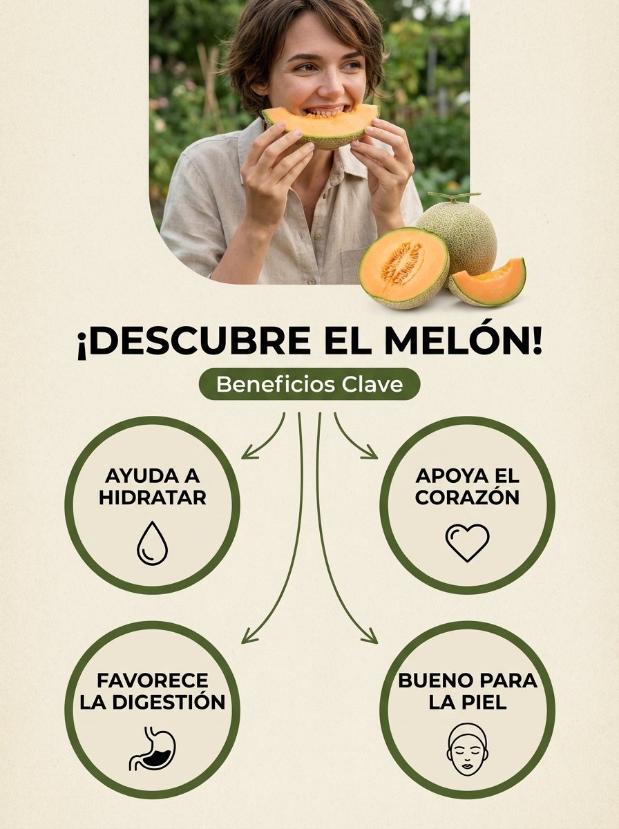 El SECRETO del melón: 8 beneficios que transformarán tu energía, piel y bienestar ¡y nadie te lo ha dicho!