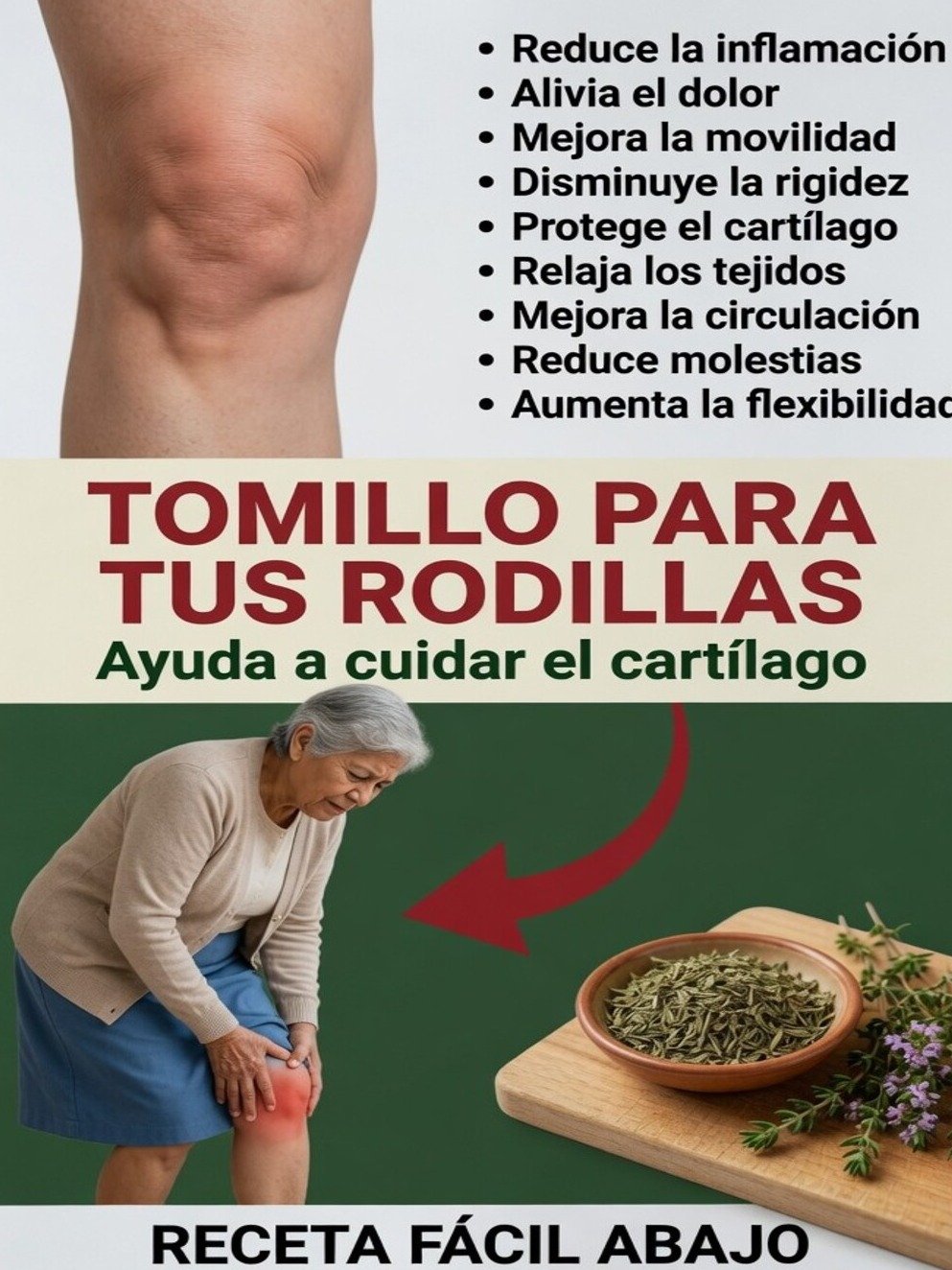 ¡ALERTA! ¿El Tomillo ES el SECRETO para Regenerar el Cartílago de tus Rodillas? Lo Que Nadie Te Cuenta...