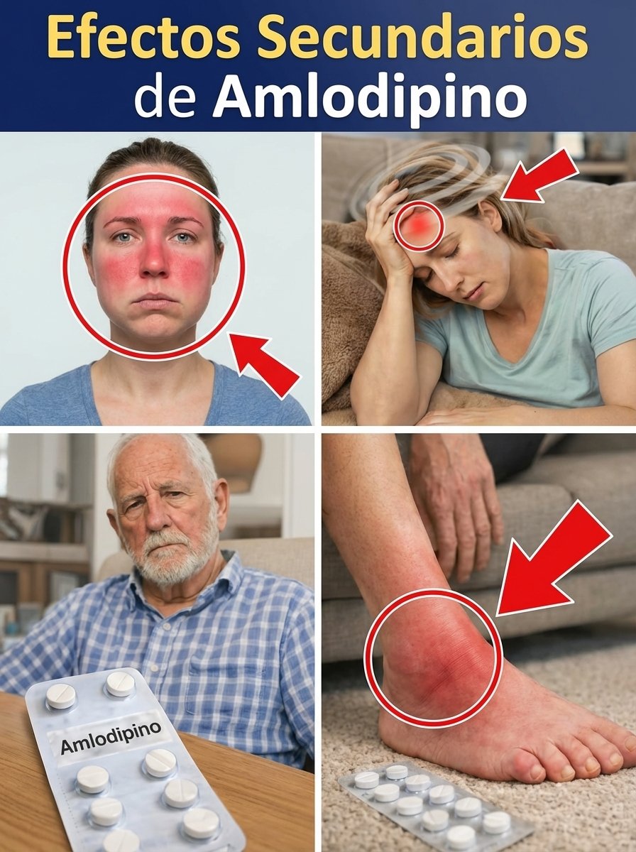 ¡Alerta Roja! Si Tomas Amlodipino, Prepárate: Los 12 Efectos Secundarios OCULTOS Que NADIE Te Ha Contado (y Cómo Protegerte)