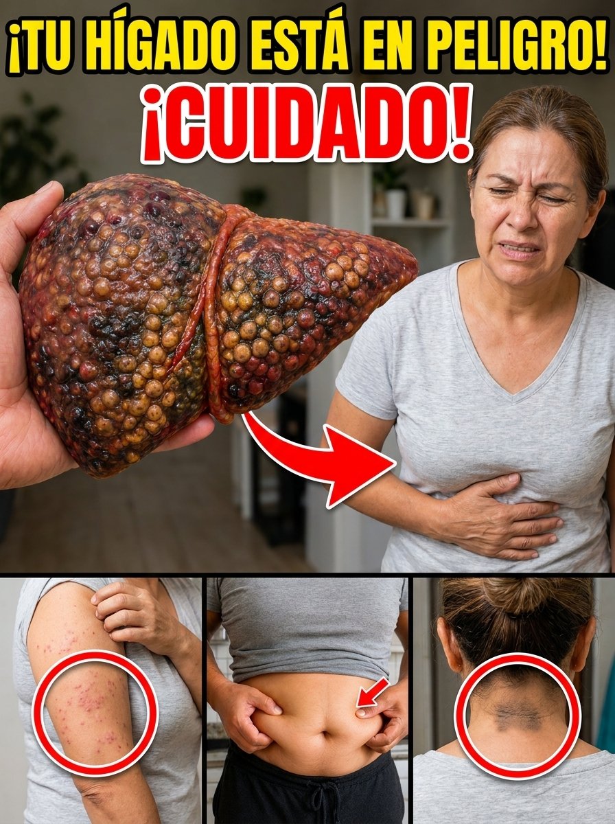¡Tu Hígado Grita Auxilio! 8 Señales SILENCIOSAS Que NUNCA Debes Ignorar (Podría Salvar Tu Vida)