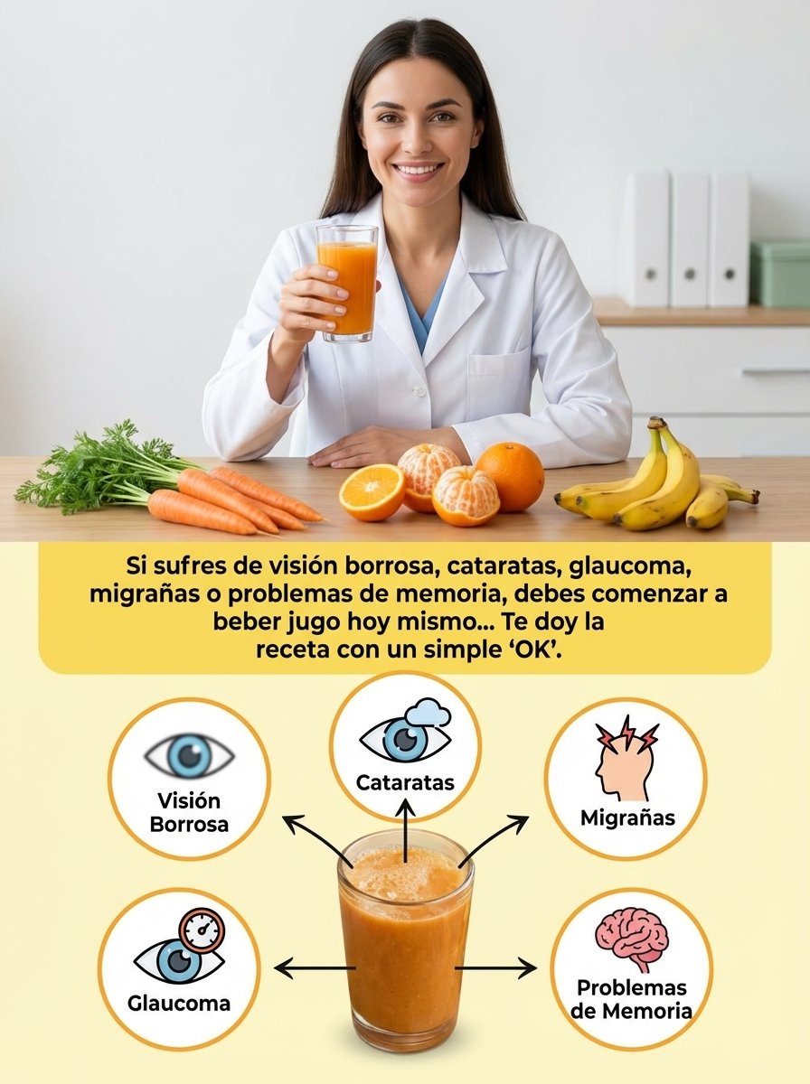 ¡No Te Lo Vas a Creer! Un Vaso de ESTE Jugo al Día Transforma Tu Visión y Memoria para Siempre