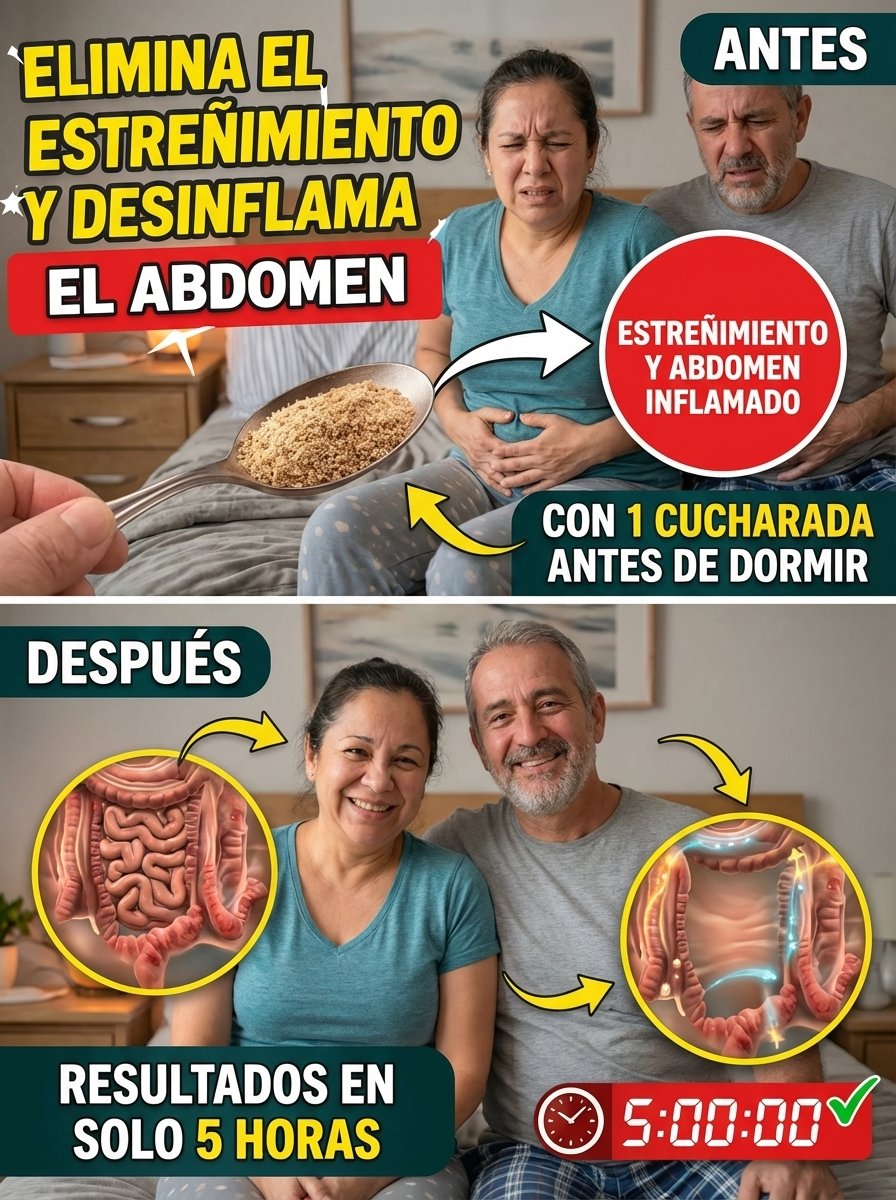 ¡Deja de sufrir! El HÁBITO NOCTURNO SECRETO que elimina la inflamación y el estreñimiento (y que la mayoría ignora)