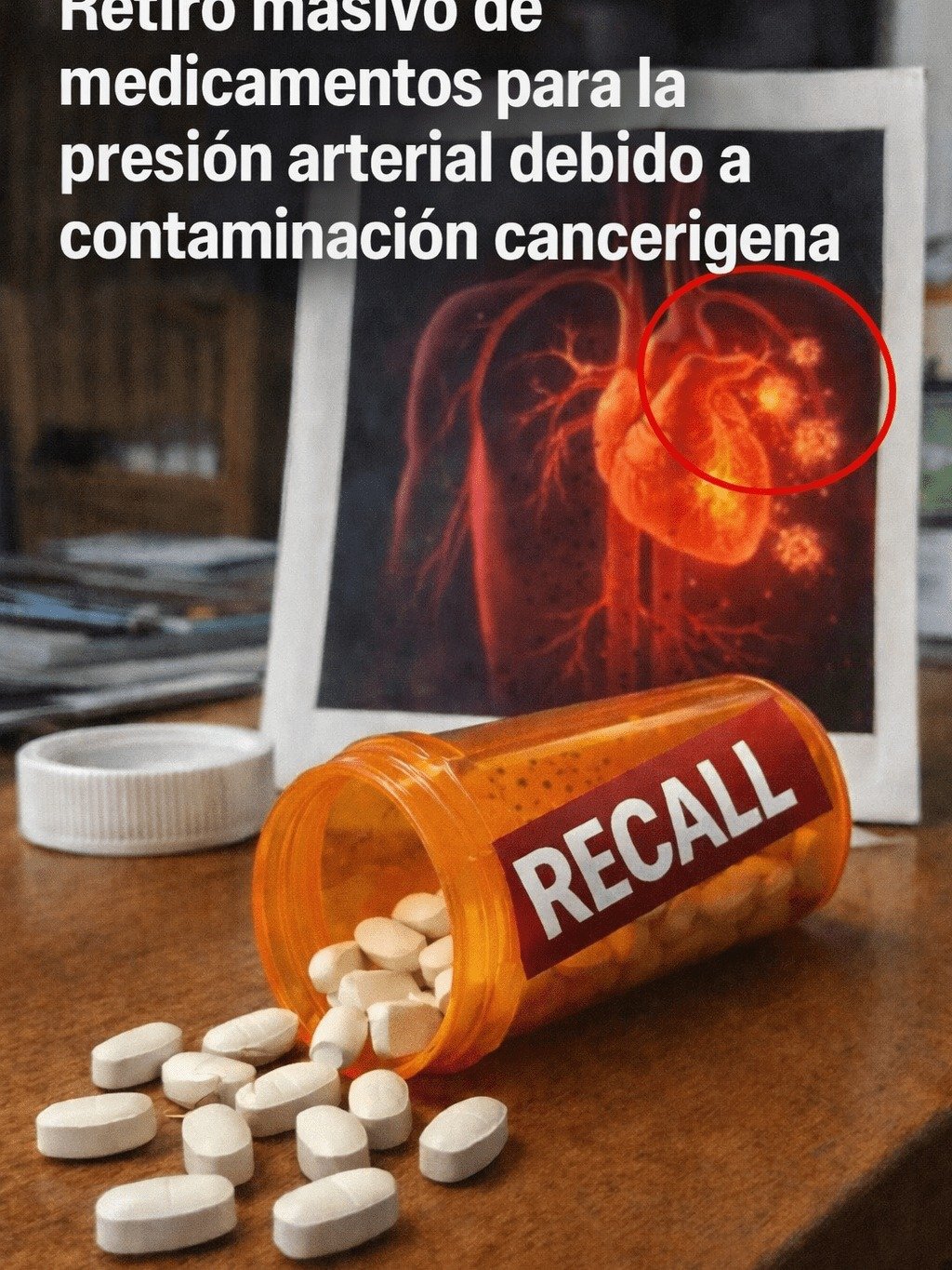 ¡Shock! Tu Medicamento para la Presión Podría Esconder un Riesgo de Cáncer: 580,000 Frascos Retirados. ¡ACTÚA HOY!
