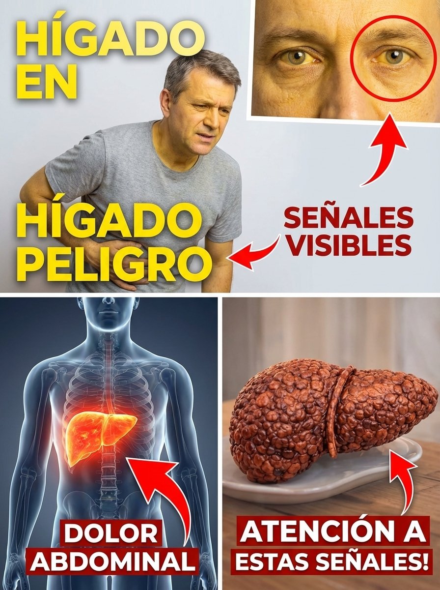¡URGENTE! 12 Señales SECRETAS de que Tu Hígado Te Está Gritando AYUDA (¡La #7 te dejará helado!)