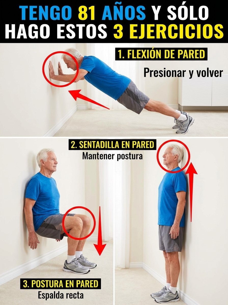 ¡No Creerás lo FÁCIL que es! 3 Ejercicios Simples que están TRANSFORMANDO la Vida de Mayores de 60 (Recupera tu Fuerza YA)