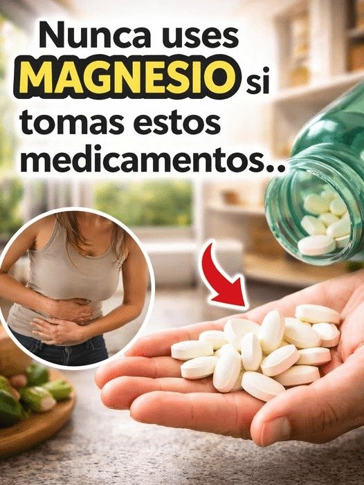 ¡ALERTA MÁXIMA! Los 3 Medicamentos VITALES que NUNCA debes mezclar con Magnesio (¡Tu vida en juego!)