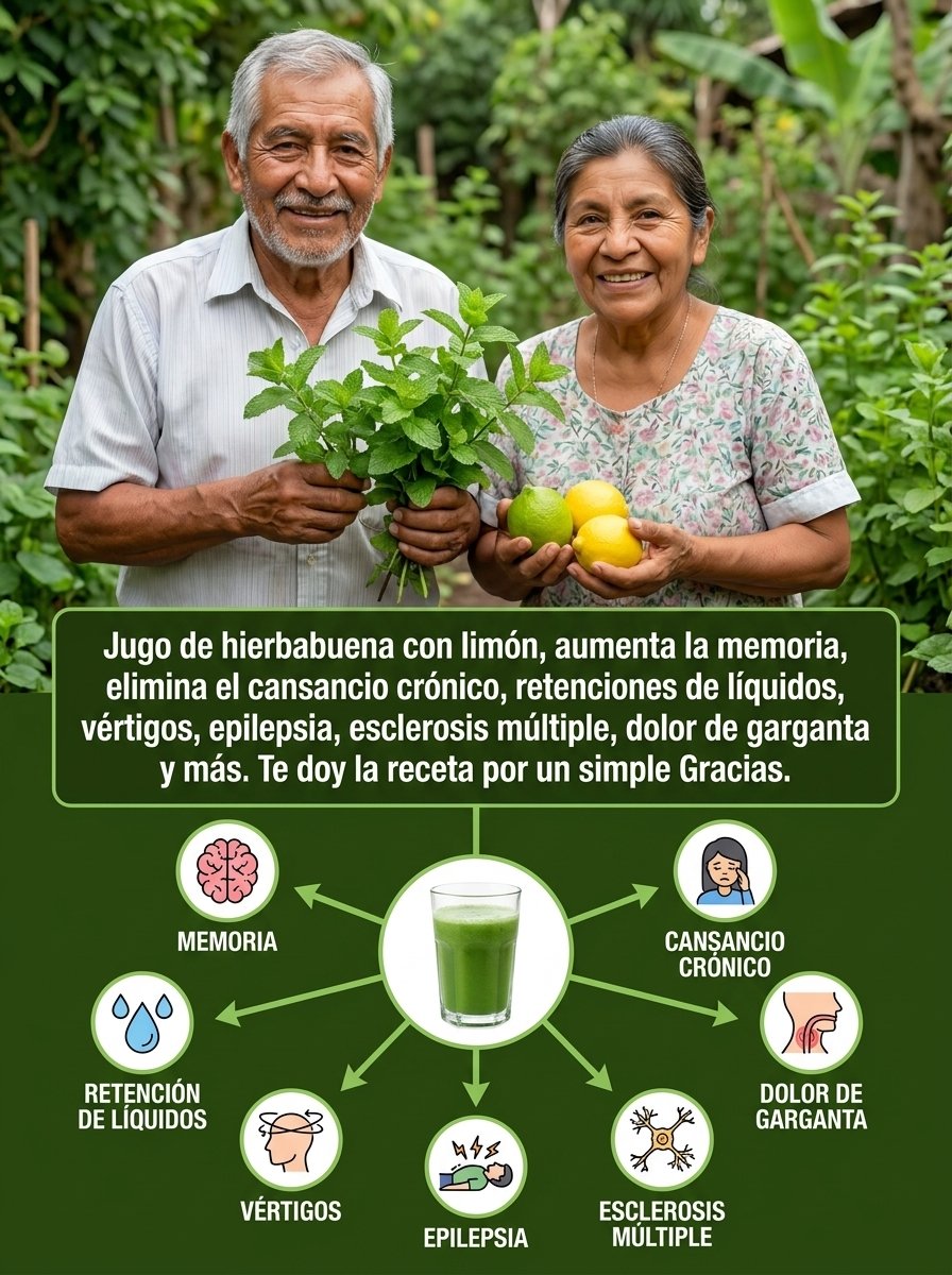 ¡El Secreto que Nadie Te Cuenta! Este Jugo de Hierbabuena y Limón DESINTOXICA y REVITALIZA tu Cuerpo en Días (¡Tienes que Probarlo!)