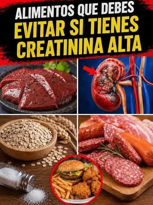 ¡ATENCIÓN! Si Tu Creatinina Está Alta y Comes ESTO, Tus Riñones Están en Peligro (El Secreto Que Nadie Te Cuenta)