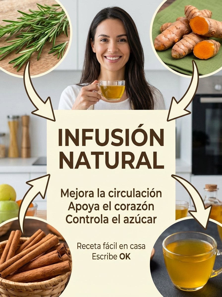 ¡ATENCIÓN! La Infusión de 3 Ingredientes que Está Revolucionando tu Salud (Adiós Diabetes, Colesterol y Mala Circulación)
