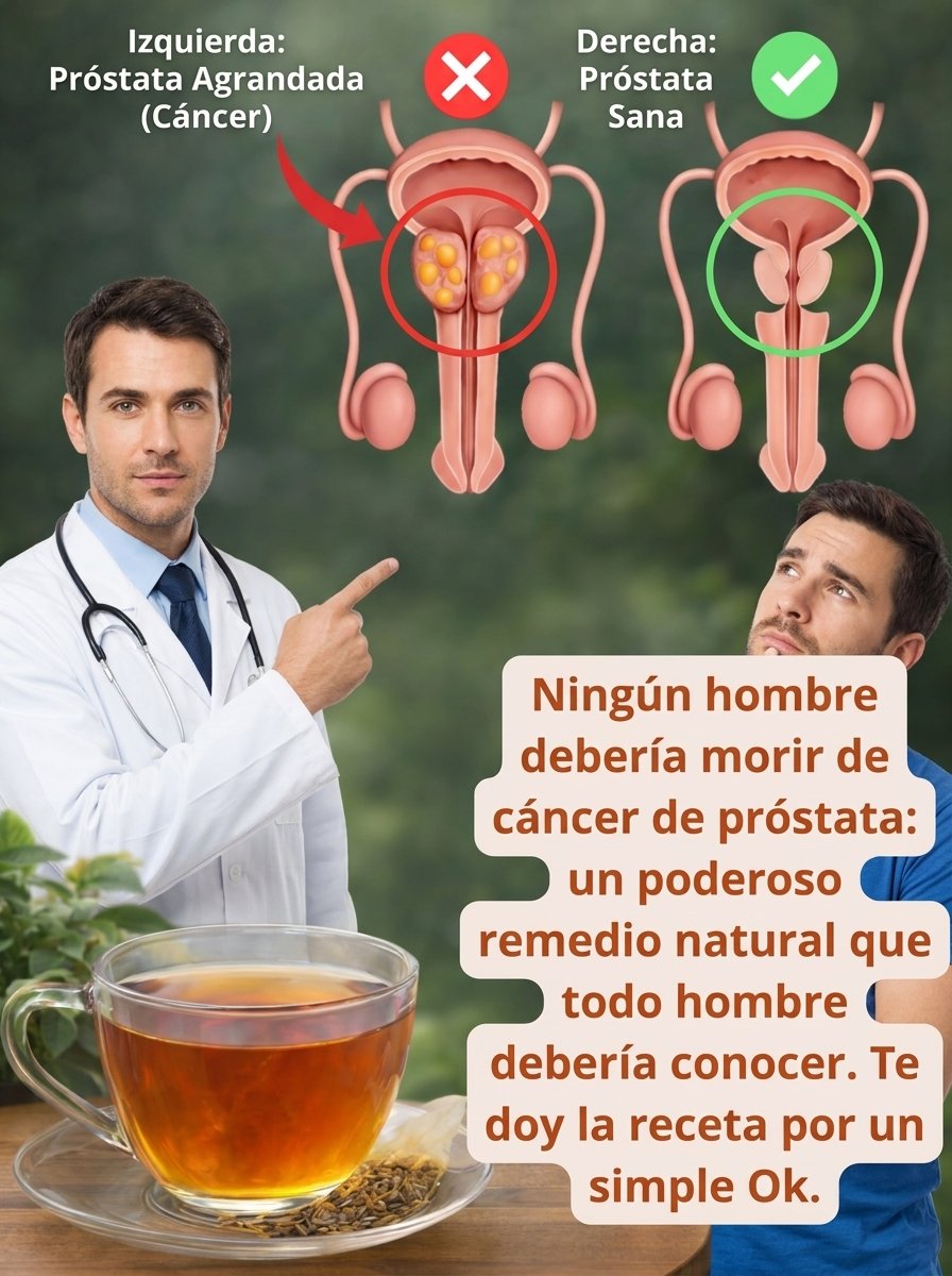 ¡No Vas a Creer Esto! La Bebida Herbal SECRETA que Podría SALVAR Tu Próstata de la Inflamación y el Cáncer