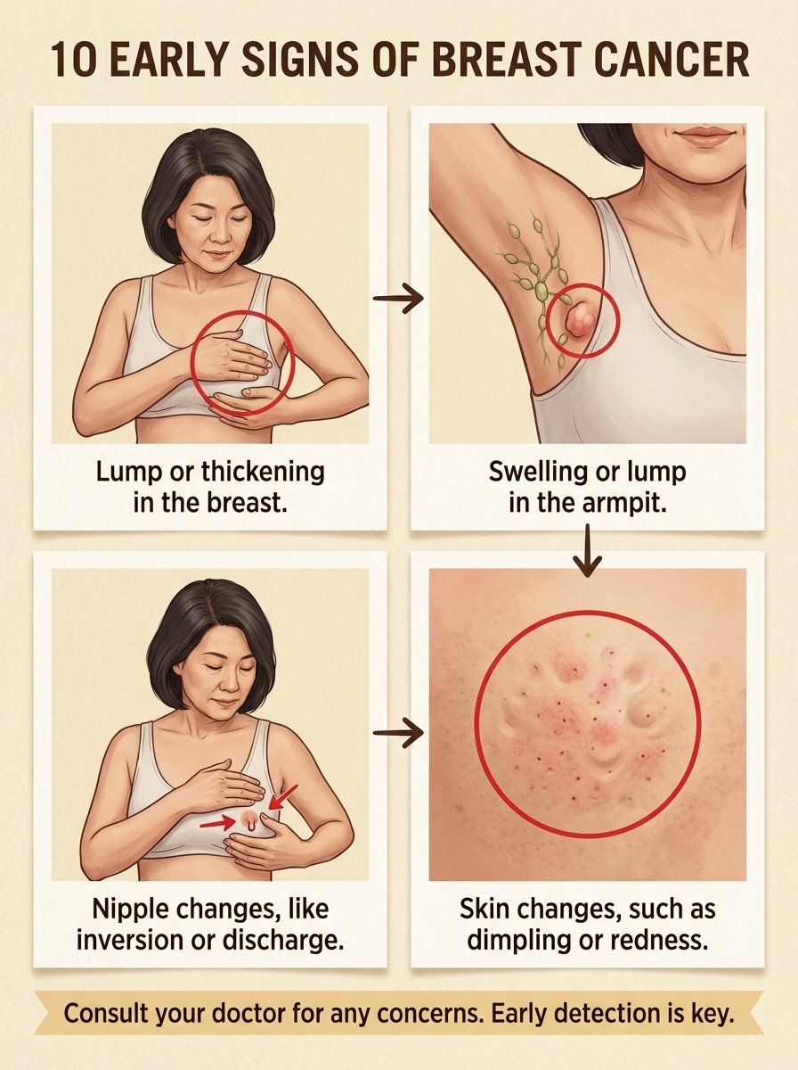 ¡ALERTA MÁXIMA! ¿Estás Ignorando Estas 10 Señales Secretas del Cáncer de Mama? Tu Vida Podría Depender de Reconocerlas HOY