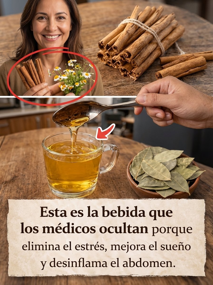 ¡El Secreto Que Tu Médico No Te Contará! La Bebida Natural de 3 Ingredientes que Calma el Estrés y Desinflama Tu Vientre al Instante