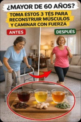 ¿Cansado y Rígido Después de los 60? ¡ALTO! Estos 3 Tés Son Tu Arma Secreta Para Recuperar ENERGÍA y MOVILIDAD HOY Mismo