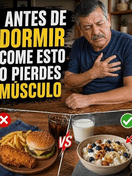 El ÚNICO Hábito Nocturno que Detendrá la Pérdida Muscular Después de los 60 (¡Tu Cena Es Clave!)