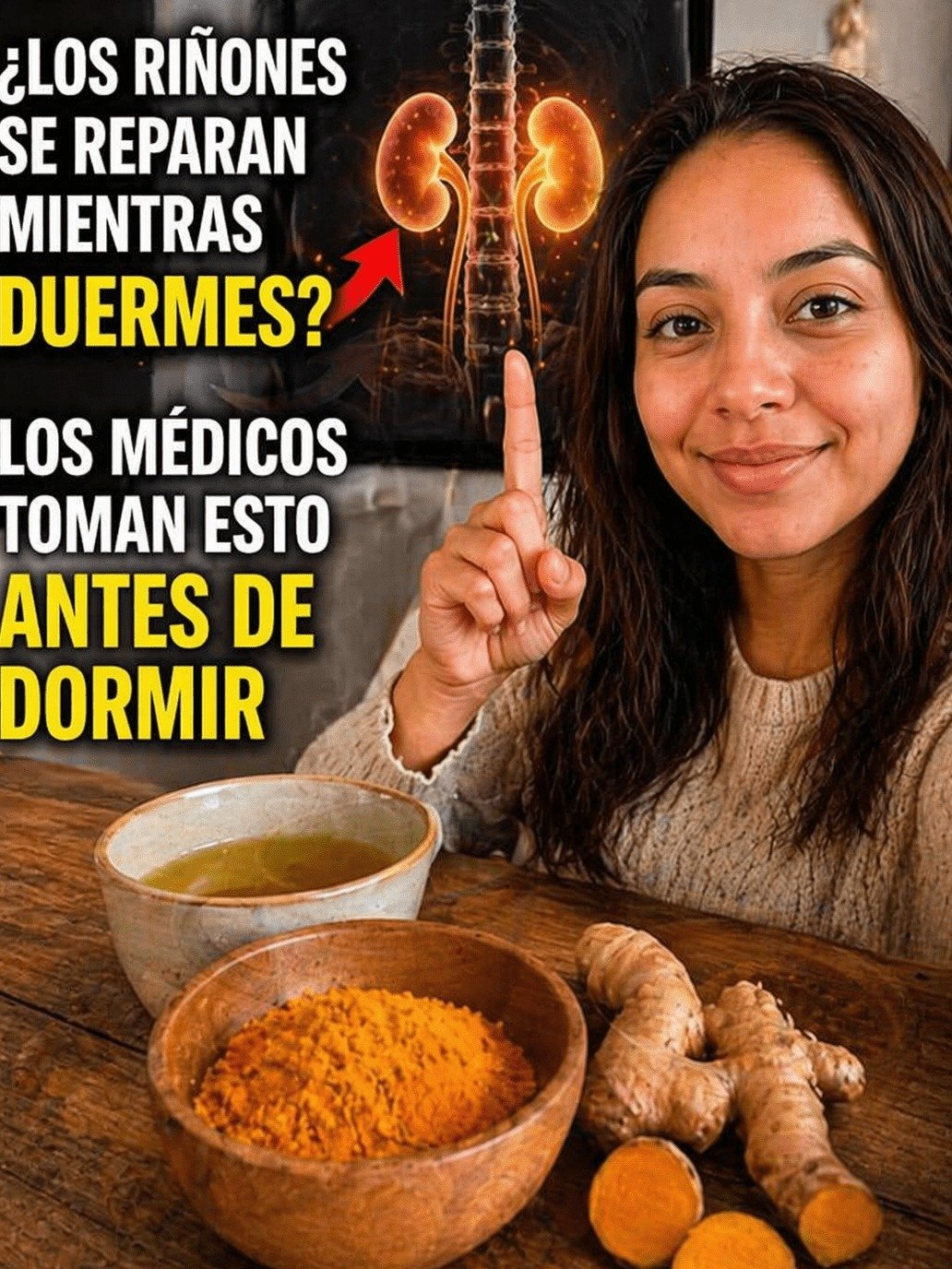 ¡No Vas a Creerlo! 4 Bebidas SECRETAS Antes de Dormir que REGENERAN Tus Riñones y Bajan la Creatinina (La #4 es la Clave)