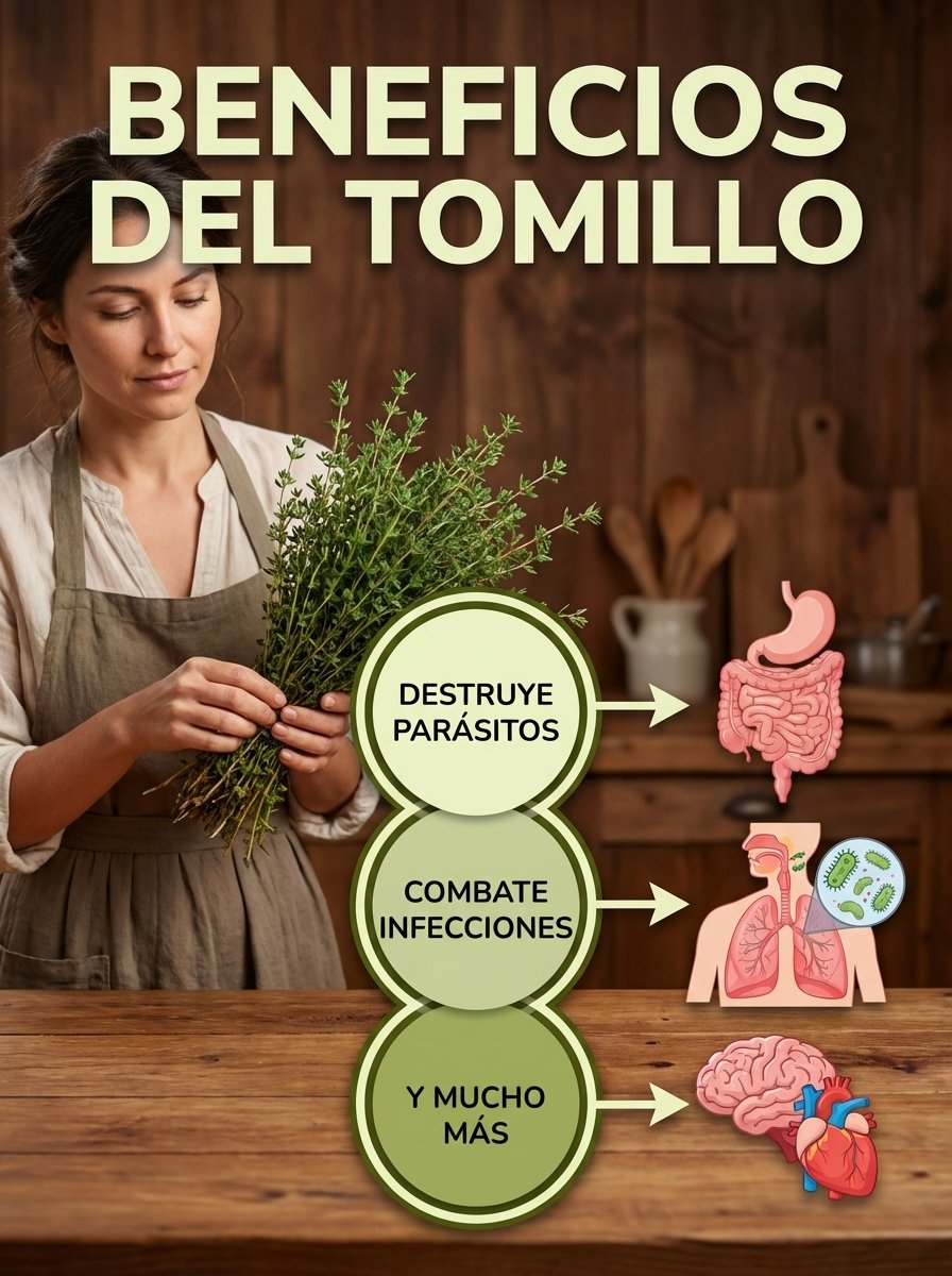 ¡Deja de Sufrir! 5 Razones por las que el Tomillo es tu Aliado Natural contra la Tos y la Congestión (y cómo prepararlo)