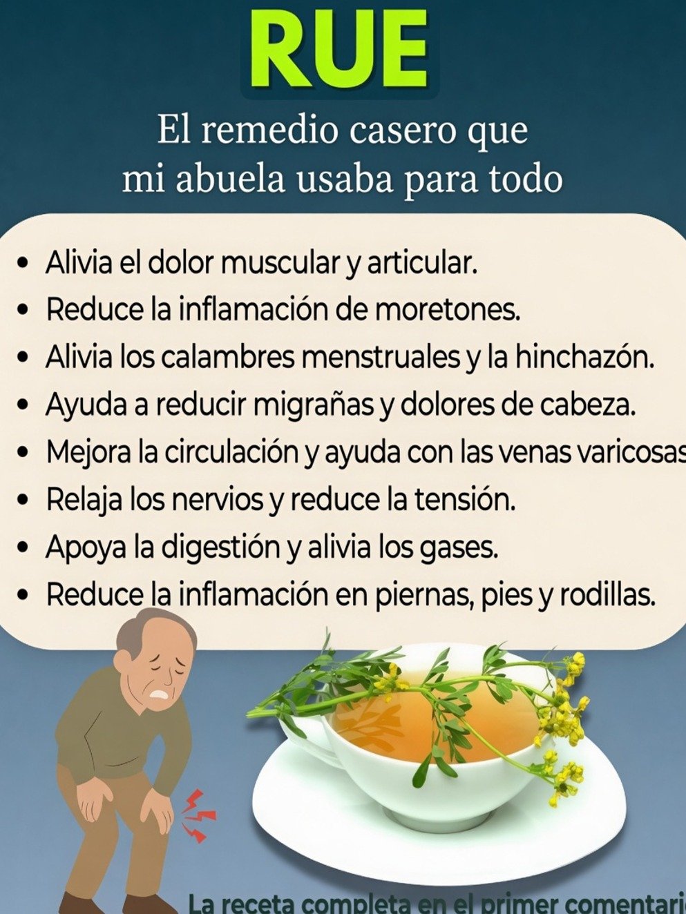 ¡No Más Dolor! El Secreto Ancestral de la Ruda que Tus Articulaciones y Músculos Han Estado Esperando (y Nadie te Había Contado)