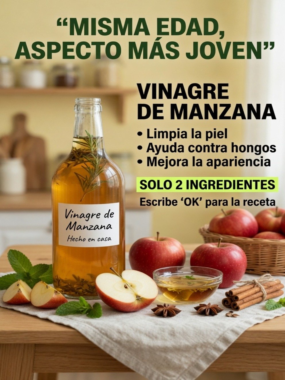 ¡ALERTA! El Vinagre de Manzana NO es un Milagro: Descubre sus 5 Beneficios REALES y los 3 RIESGOS que Nadie te Cuenta (¡Evita Daños!)
