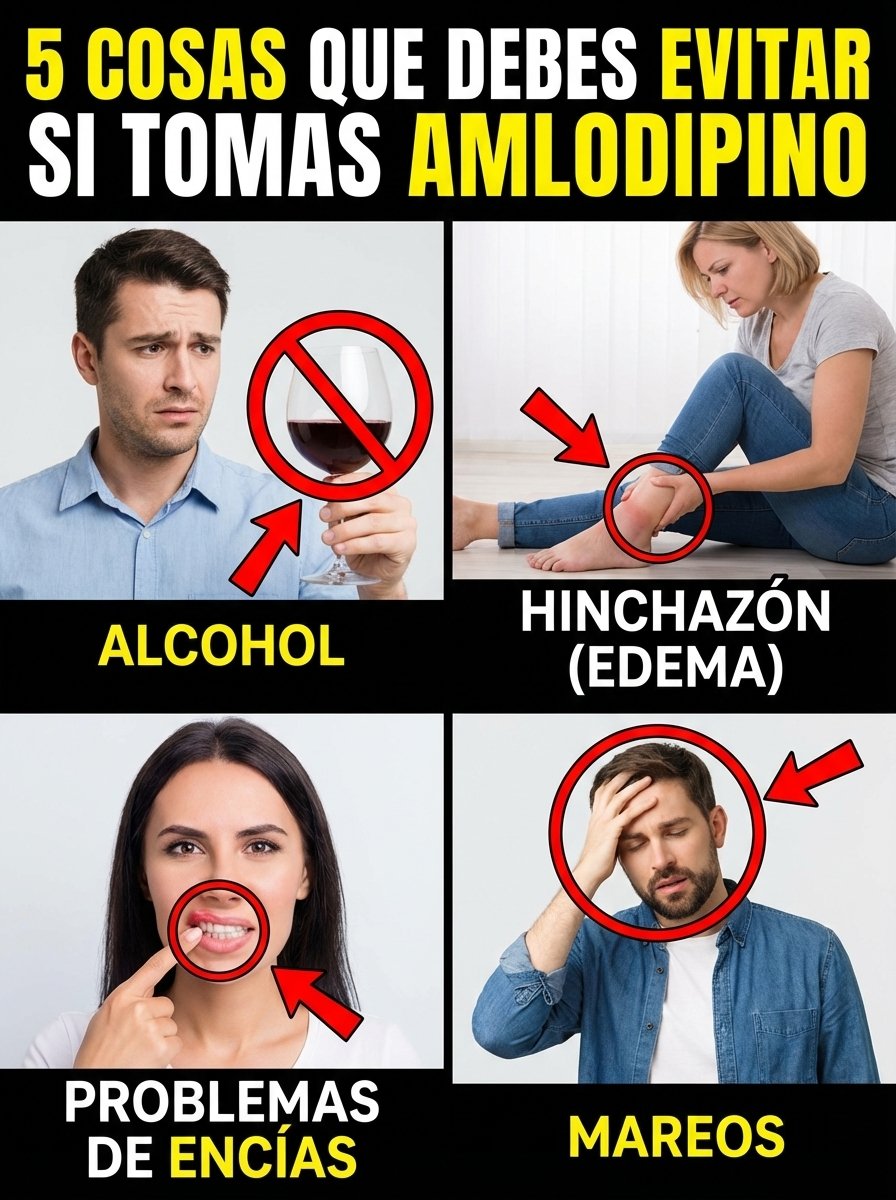 ¡ALERTA! Si Tomas Amlodipino, EVITA ESTAS 12 COSAS (La #1 Te Dejará Sin Palabras y Podría Estar Saboteando Tu Salud)