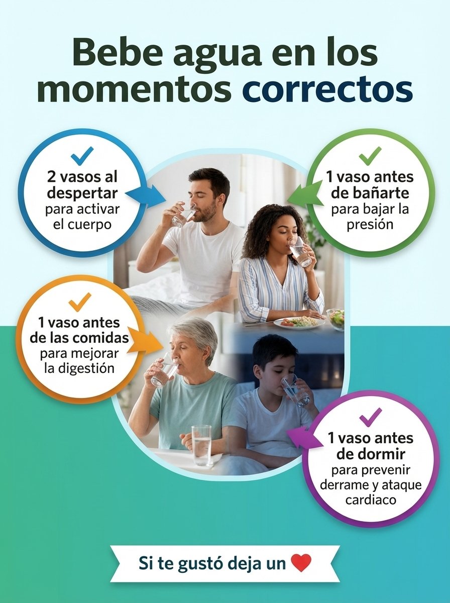 El Secreto del Agua: 4 Momentos CRUCIALES para Beberla y Transformar tu Salud (¡La Ciencia lo Confirma!)