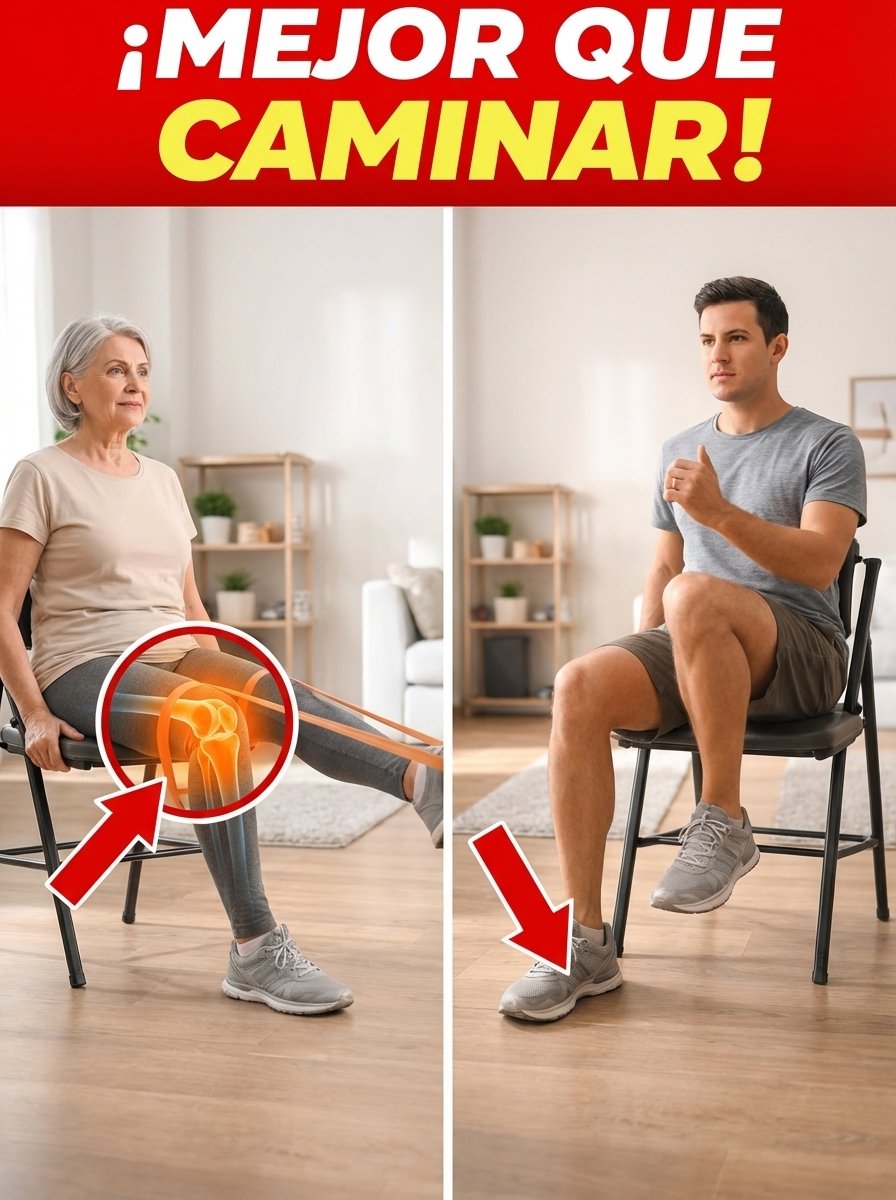 ¡Tienes MÁS DE 60 y TE DUELE caminar? ¡ALTO! Este ÚNICO ejercicio en silla es MÁS POTENTE que andar, y un cirujano lo REVELA