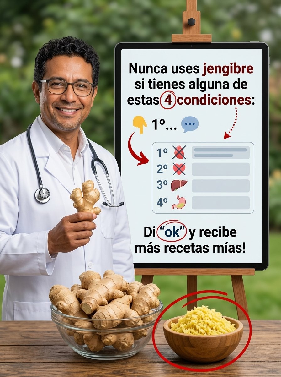 ¡ALERTA! El Jengibre Es Un Superalimento, Pero Podría SER Peligroso Para TI Si Estás En Estos 4 Grupos (¡No te arriesgues!)