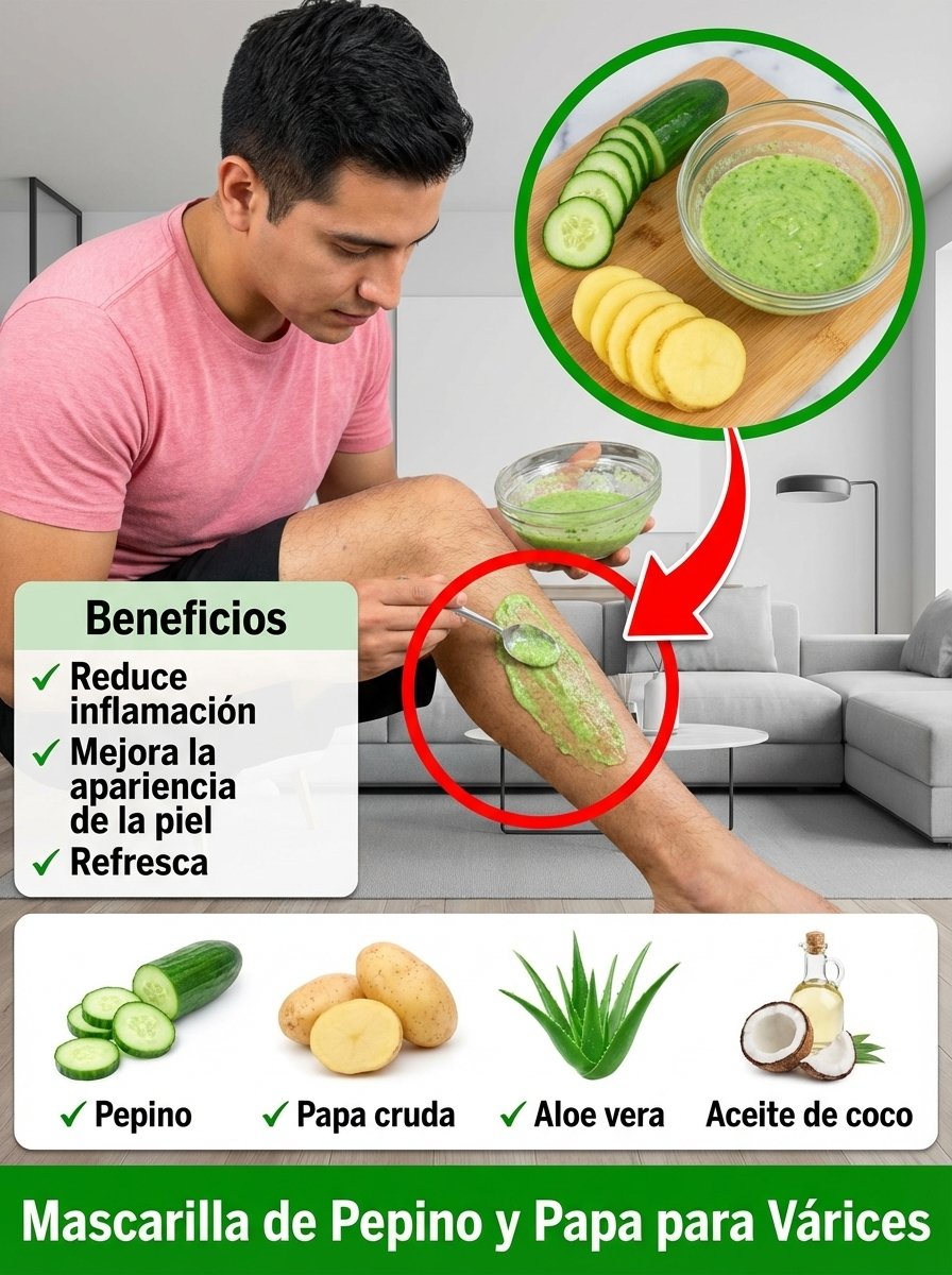 ¡El Secreto de tu Cocina para Piernas de Impacto! Despídete de las Várices con este Remedio de Pepino y Papa (Resultados Reales)
