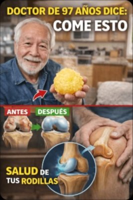 ¡IMPRESIONANTE! Un ortopedista de 97 años REVELA el alimento natural que TRANSFORMA tus rodillas en 24 HORAS (y nadie te lo ha contado)