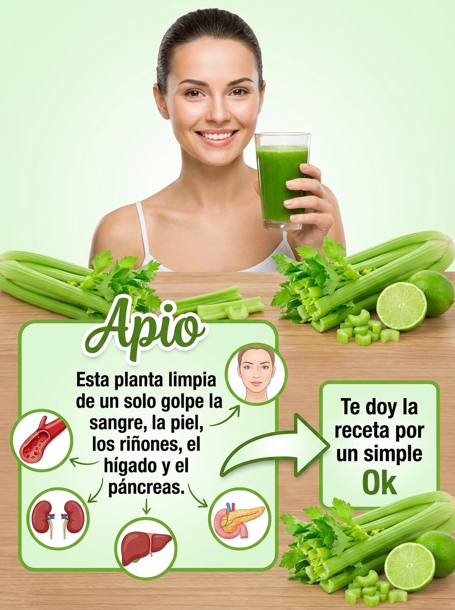 El Secreto Viral para Desintoxicar Tu Cuerpo: ¡Este Jugo de Apio Limpia Riñones, Hígado y Pulmones en Días!