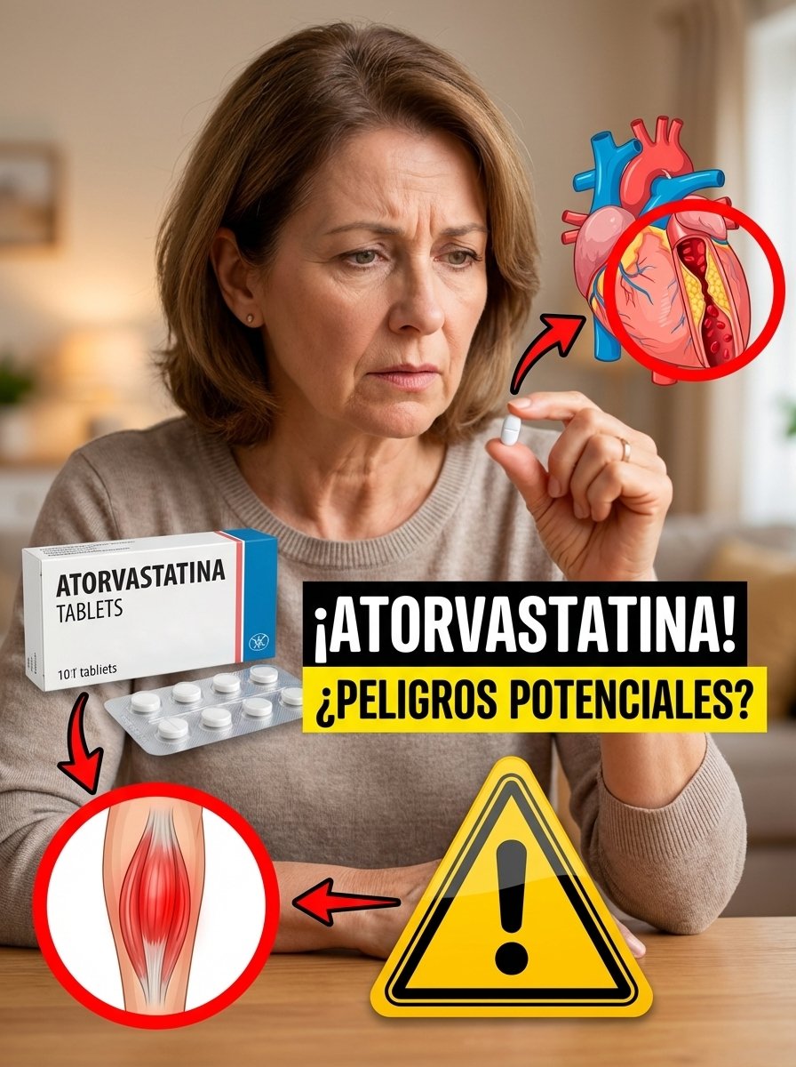 Alerta Roja: ¿Tomas Atorvastatina y tienes más de 60? Estos 15 Efectos Secundarios OCULTOS te están robando tu vitalidad (y nadie te lo advierte)