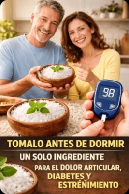 ¡ATENCIÓN! El ÚNICO Ingrediente que Debes Tomar ANTES de Dormir para Eliminar el Dolor Articular, la Diabetes y el Estreñimiento (¡Resultados Asombrosos!)