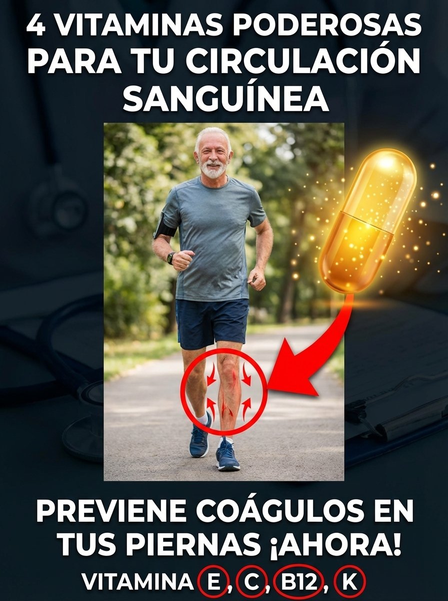 Alerta: ¿Piernas Pesadas? Estas 4 Vitaminas ESENCIALES Están Transformando la Circulación y Evitando Coágulos