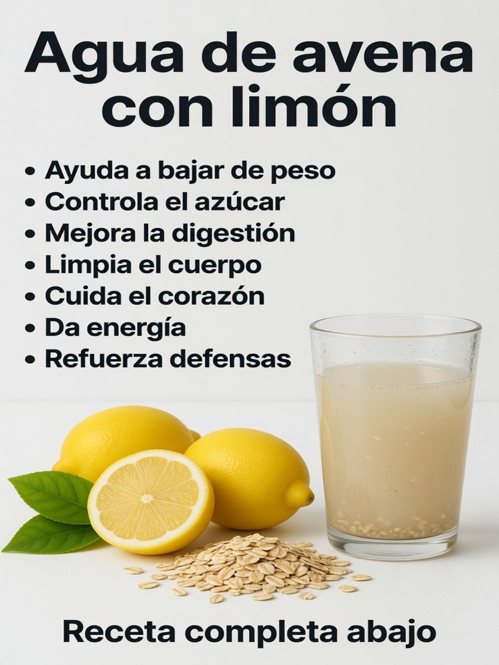 8 Verdades Impactantes del Agua de Avena con Limón: Lo que TU Cuerpo Siente y NADIE te ha Contado (¡El Último Te Sorprenderá!)