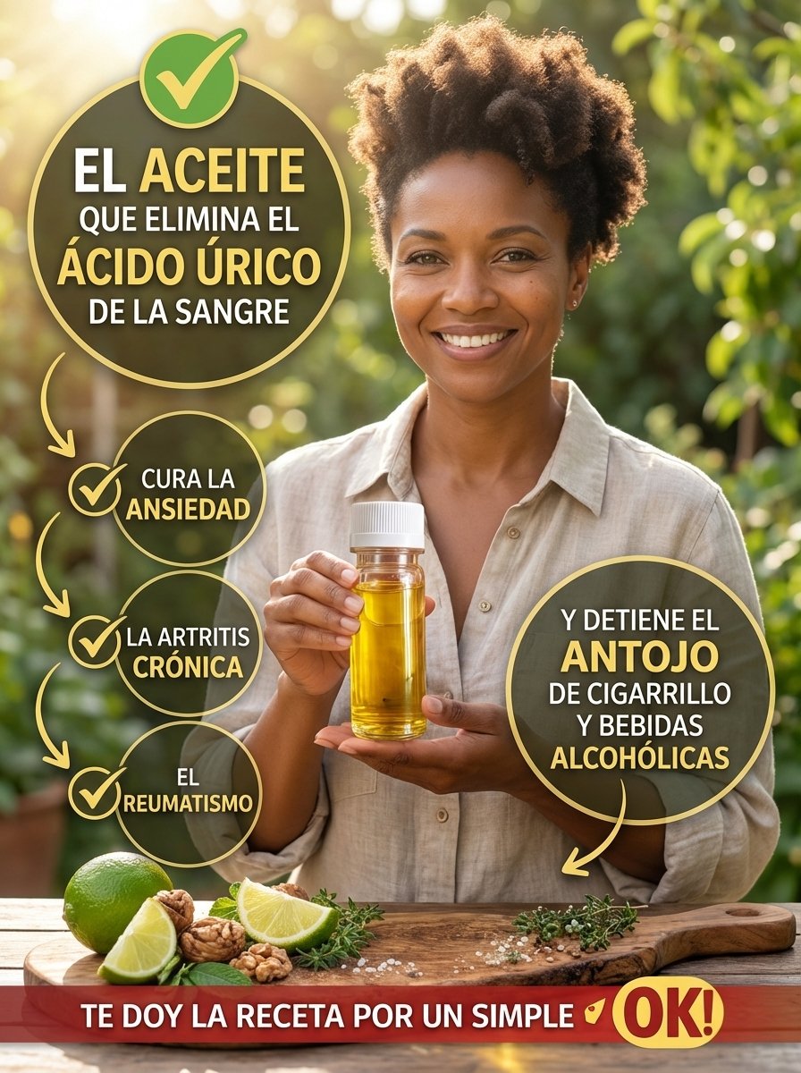 ¡Adiós al Dolor y la Gota! El Aceite Casero Revolucionario que Baja tu Ácido Úrico en Días (La Receta Secreta)