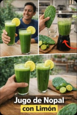 ¡El Hábito Diario Que NADIE Te Ha Contado! Descubre el Poder Oculto del Jugo de Nopal con Limón (Transforma Tu Azúcar y Digestión)