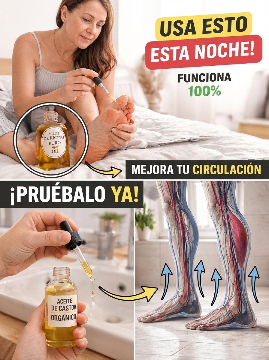 El Secreto Mejor Guardado para tus Pies: ¿Por Qué DEBES Aplicar Aceite de Ricino CADA Noche (¡No te lo pierdas!)