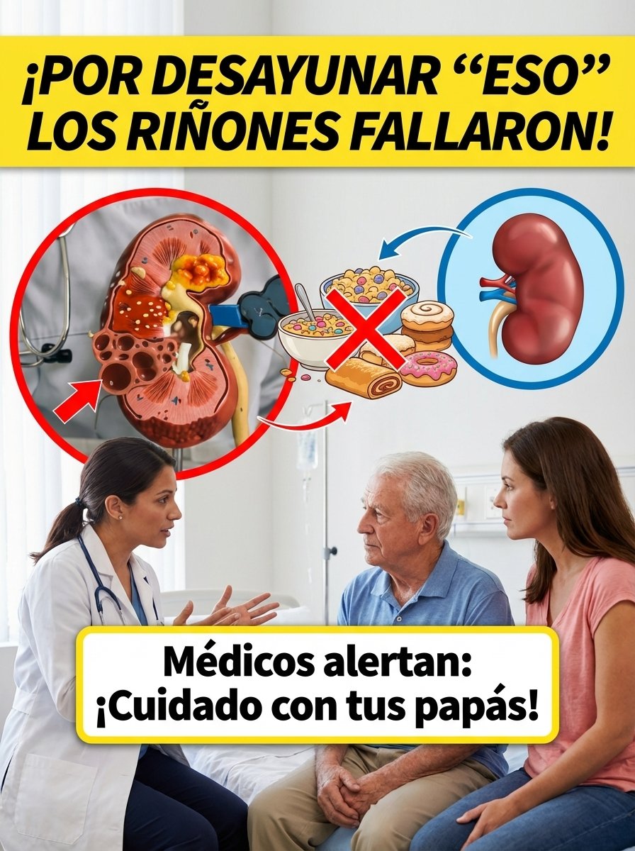 ¡Alerta Roja! Tu Desayuno 'Inocente' Podría Estar Destruyendo Tus Riñones en Silencio (La Trágica Historia que Te Hará Cambiarlo HOY)