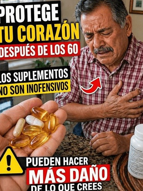 ¡Alerta Roja si tienes más de 60! Los 5 suplementos 'saludables' que tu corazón NO puede tolerar (y cómo protegerte AHORA)
