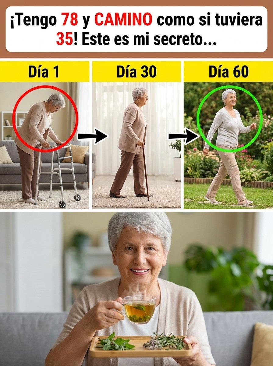 ¡El SECRETO OCULTO para MÚSCULOS FUERTES a partir de los 60! Descubre los 3 tés que REVOLUCIONARÁN tu movilidad (¡y tu vida!)