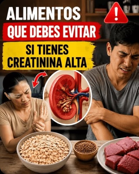 ¡URGENTE! 13 Alimentos Que Tus Riñones Te Suplican Evitar Si Tienes Creatinina Alta (¡El #7 Te Sorprenderá!)